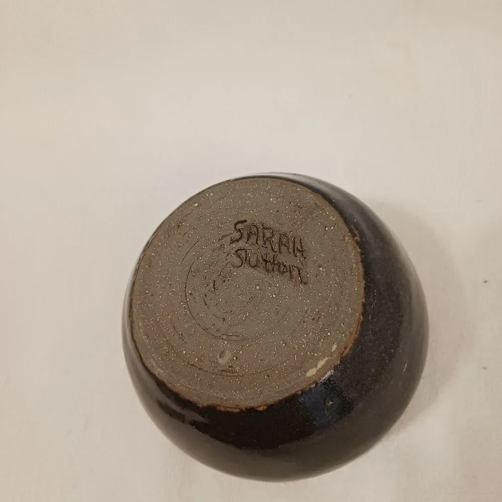 African Violet Plant Pot Stoneware Pottery 4